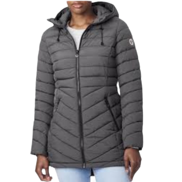 Bernardo Jackets & Blazers - Lord & Taylor Bernardo EcoPlume Packable Walker in Charcoal Women's Size…